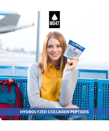 MO4T Collagen Peptides Powder - Unflavored Hydrolyzed from Grass Fed Bovine for Women & Men - Buy Online on GoSupps.com