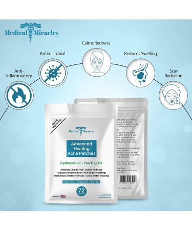 Maximum Strength Hydrocolloid Acne Remover Stickers | 72 Pack for Fast Healing | Tea Tree Infused Pimple Dots for All Skin Types - Buy Online on GoSupps.com
