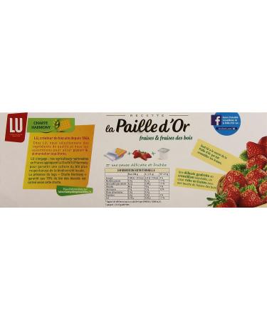 LU La Paille d'Or with Strawberries and Wild Strawberries 170 g - Pack of 8 - Buy Online on GoSupps.com