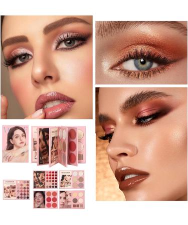  xowwyue Eye Makeup Palette 5-Layer Bookstyle Long Lasting Cosmetic Kit Makeup Kit | For Women Girls Passionate Daily Routine Wedding Party Practical - Buy Online on GoSupps.com