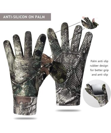 Camo Hunting Gloves - Anti-Slip Full Finger/Fingerless Gloves for Archery & Outdoors - Buy Online on GoSupps.com