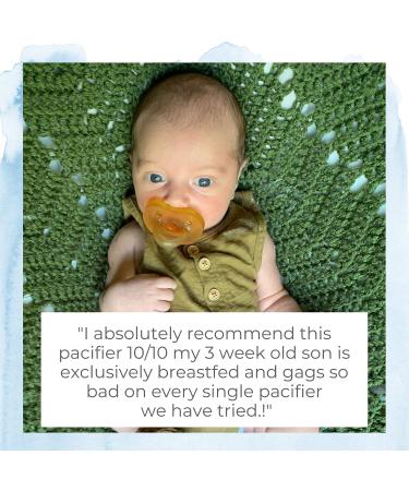 Preemie Rubber Pacifier with Shorter Nipple for Small Newborns - Ideal for Breastfed Babies - 100% Natural Rubber - Easy to Clean - One-Piece Design - Buy Online on GoSupps.com