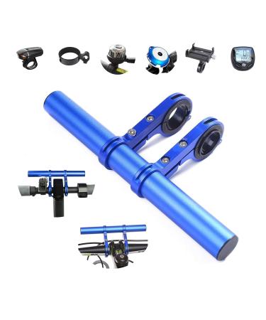 Tinke Handlebar Extender Bicycle Aluminum Alloy Bracket Extension Double Handlebar Extension Mount Holder Use Compatible for XIAOMI M365/Pro 1S Ninebot ES1 ES2 and Mountain Bicycle Blue