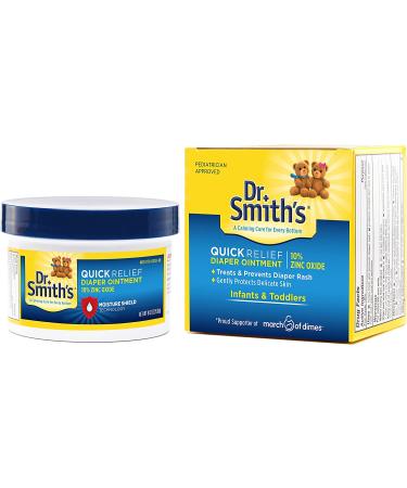 Dr. Smith's Quick Relief Diaper Rash Ointment - 8oz | Fast-Acting Formula - Buy Online on GoSupps.com