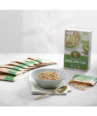 Nature's Path Organic Gluten Free Spiced Apple Oatmeal 48 Pack - Non-GMO, Heart Healthy Flax, 28g Whole Grains - Buy Online on GoSupps.com