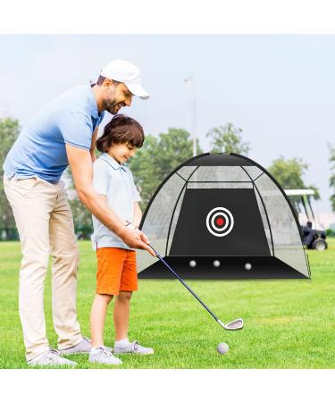 10x7ft Golf Practice Net for Backyard Driving & Chipping | Home Golf Swing Training with Targets - Buy Online on GoSupps.com