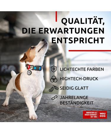 Shop Waudog Nylon Dog Collars - Adjustable for Large Medium & Small Dogs | Durable & Stylish 23-35 cm Neck Bands - Buy Online on GoSupps.com