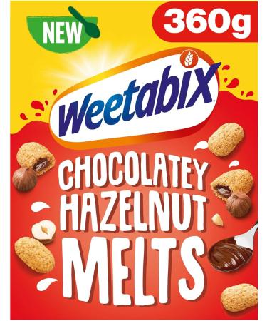 Breakfast Cereal Bundle With Weetabix Chocolate Melts Milk Chocolate 360g and Chocolatey Hazelnut Melts 360g (2 Pack) - Buy Online on GoSupps.com