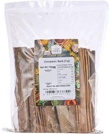 Old India Cinnamon Bark (Tuj) 750g - Premium Quality Spices | Pack of 1 - Buy Online on GoSupps.com