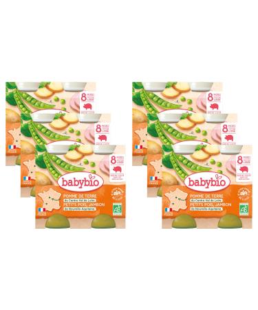 Babybio - Small Pots Parsnip Ham from Corr ze 2x200g - PACK of 6 - 6 Months - ORGANIC