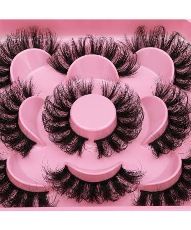 WIWOSEO 20MM Mink Fluffy Dramatic False Eyelashes - 3D Effect, Natural Volume, D Curly Faux Mink - Buy Online on GoSupps.com