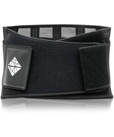 NeoHealth Breathable Lower Back Brace | Waist Trainer Belt for Lumbar Support & Posture Recovery | Pain Relief & Waist Trimmer Ab Belt | Adjustable Exercise Corset for Women & Men - Black Medium - Buy Online on GoSupps.com