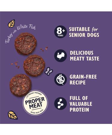 Lily's Kitchen Turkey & White Fish Treats for Seniors - 8 x 70g | Healthy Dog Snacks & International Shipping - Buy Online on GoSupps.com