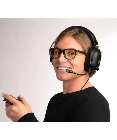 Gunnar Kids Rush Gaming Glasses - Blue Light Filter UV Protection Amber Lens (65% Block) - Premium Onyx - Buy Online on GoSupps.com