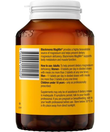 Blackmores Magmin 500mg 250 Tablets - Buy Online on GoSupps.com