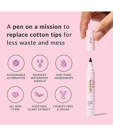 Quick Flick Quick Fix Makeup Eraser Pen - Portable Mistake Corrector with Micellar Water for Mascara and Eyeliner Touch Ups - Buy Online on GoSupps.com