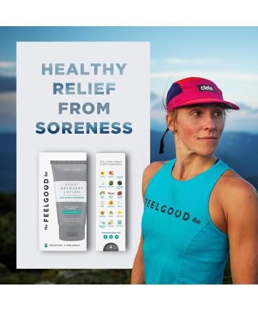 The Feel Good Lab Sport Recovery Lotion 3.4oz - Natural Ingredients for Post-Workout Muscle Soreness Relief - Buy Online on GoSupps.com
