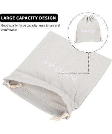 CALLARON Hair Dryer Pouch Hair Dryer Storage Bag Traveling Makeup Bag Guest Bathroom Essentials Drawstring Bag Hair Curler Light Grey - Buy Online on GoSupps.com