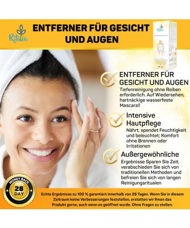 Ritalia Organic Cleansing Balm Gentle Face Cleanser for Eyeliner & Waterproof Mascara Removal - Buy Online on GoSupps.com