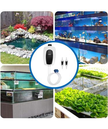Buy Adjustable 3.5W Quiet Aquarium Air Pump with 2 Air Holes Air Stone & Check Valves - Ideal for Hydroponic Aquariums - International Shipping Available - Buy Online on GoSupps.com