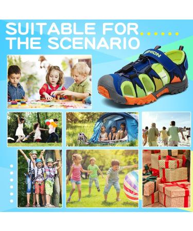 VITIKE Children's Sandals - Breathable & Quick-Drying Trekking Sandals for Boys & Girls - Size 33 EU - Blue - Buy Online on GoSupps.com