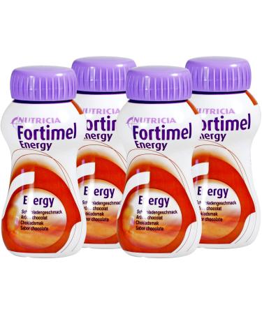 FORTIMEL ENERGY CHOCOLATE BOTTLE 200ML X4