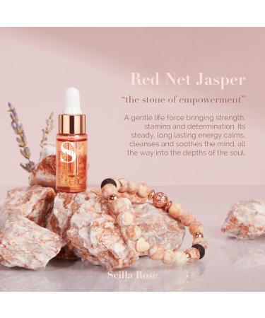 Crystal Bracelet Gift Set - Essential Oil Diffuser with Lava Stone & Red Jaspis - Perfect Gifts for Women & Teens - 17.5cm Inner Peace - Buy Online on GoSupps.com