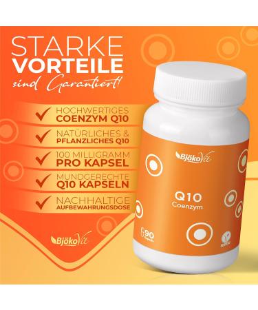 High-Quality Coenzyme Q10 - 100 mg Vegan Capsules | 90 Count - 3-Month Supply - Laboratory Tested & High-Dosed - Buy Online on GoSupps.com