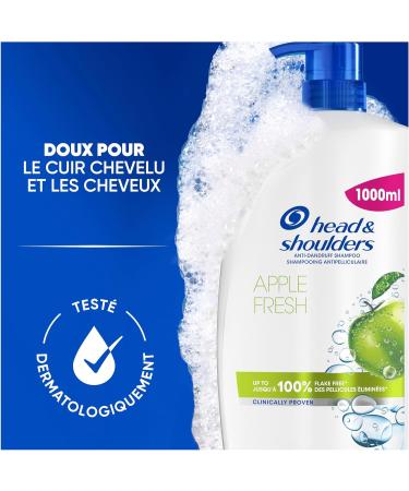 Head & Shoulders Apple Fresh Anti-Dandruff Shampoo Pump 800ml Daily Use Clinically Proven to Eliminate Up to 100% of Dandruff All Hair and Scalp Types - Buy Online on GoSupps.com