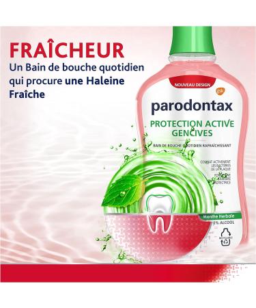 Parodontax Herbal Mouthwash For Sensitive Teeth Removes Plaque Alcohol Free 500ml - Buy Online on GoSupps.com