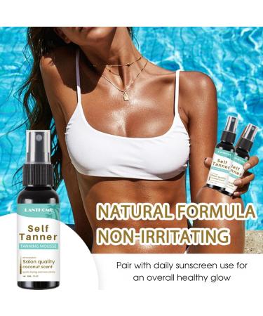 Self Face Tan Mist Tanning Spray for Face & Body Tanning Accelerator Face Tan Spray with Aloe Vera Extract & Hyaluronic Acid Quick Drying Vegan Natural Cruelty Free - Buy Online on GoSupps.com