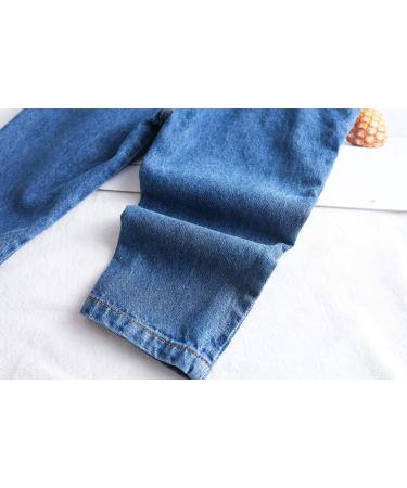 KIDSCOOL SPACE Baby Boy Girl Jean Overalls | Toddler Ripped Denim | Cute Workwear | Blue-2110 (2-3 Years) - Buy Online on GoSupps.com