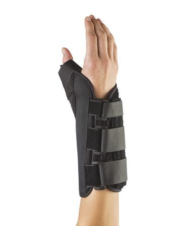 FitPro FP70510 Adjustable Wrist and Thumb Spica Brace-Right 8" Size Black Right