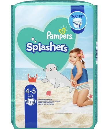 Pampers Splashers Size 4-5 11 Disposable Swim Nappies 9-15 Kg for Secure Protection in The Water - Buy Online on GoSupps.com