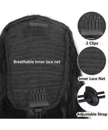 Hair Extensions 26" Synthetic Long Wavy Ponytail Extension Cord With Drawstring Hair Clip Layered Ponytail Bun for Women's Daily Use Hair Pieces For Women (Color : Red Size : 26inches) 26inches Red - Buy Online on GoSupps.com