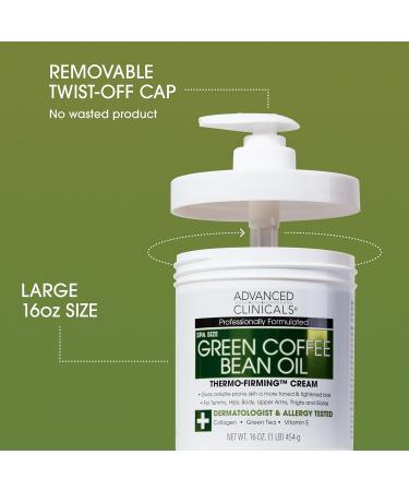 Advanced Clinicals Collagen + Peptides Firming Body Cream + Green Coffee Bean Firming Cream Set - Buy Online on GoSupps.com