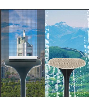 Window Screen Cleaning Brush Window Screen Mesh Cleaner Brush Wet and Dry Glass Cleaning Brush Multifunctional Cleaning Brush Blue - Buy Online on GoSupps.com