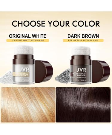 JVR Mattifying dry powder shampoo for dark brown and black hair 10 g vegan and perfumefree - Buy Online on GoSupps.com
