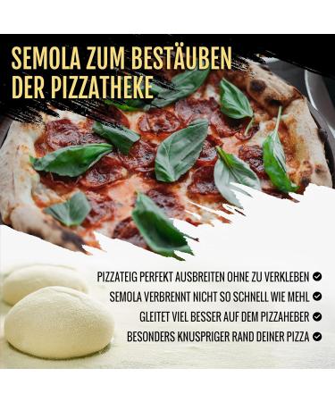 DELICRET - 6x1kg Caputo Semola & 100g Caputo Dry Yeast | Premium Durum Wheat Semolina for Authentic Italian Pasta - Buy Online on GoSupps.com