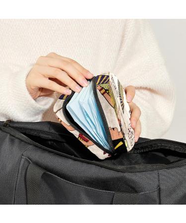 GIAPB Period Bag - Egyptian Tribal Art Color2827 | Sanitary Napkin Storage & Travel Makeup Pouch - Buy Online on GoSupps.com