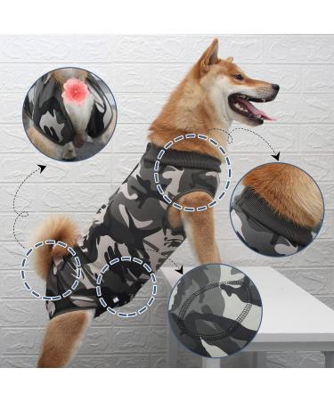 MI CASA Dog Recovery Suit - Female Bodysuit for Post-Surgery Care - Camouflage, Size L - Buy Online on GoSupps.com