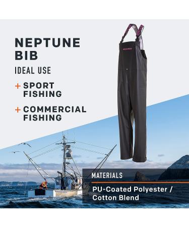 Grundens Women's Neptune Commercial Fishing Bib Pants - Waterproof Adjustable (Small, Black) - Buy Online on GoSupps.com