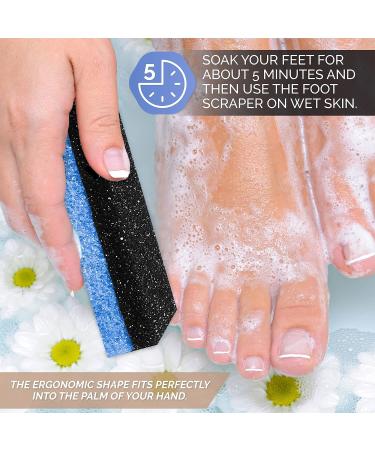 BE-LAIV Foot Pumice Stone Set - Exfoliating Foot Scrubber for Dead Skin & Callus Removal - Professional Pedicure Kit (Pack of 6) - Buy Online on GoSupps.com