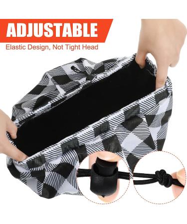 2 Large Waterproof Shower Caps for Men - Reusable Adjustable Bath Cap with Double Layer Terry Cloth Lining - Ideal for Dreadlocks, Braids, and Curly Long Hair - Buy Online on GoSupps.com