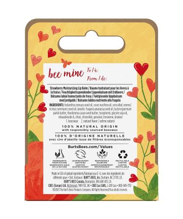 Burt's Bees 100% Natural Strawberry Lip Balm - Moisturizing Beeswax & Fruit Extracts | International Shipping - Buy Online on GoSupps.com
