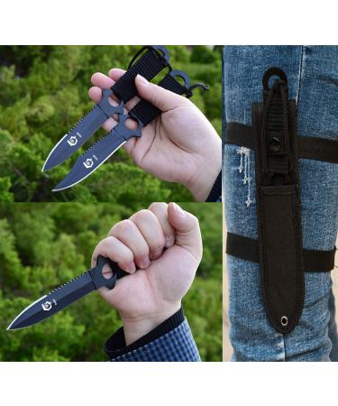 GASHER Scuba Diving Knife with Leg Straps & Sheath - Lightweight Razor Sharp Spearfishing, Snorkeling, Hunting & Rescue Tool - Buy Online on GoSupps.com