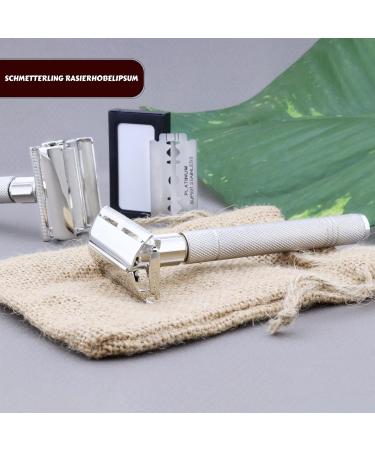 Haryali London Razor Set | Vegan Shaving Brush Soap & Bowl | 6 Wet Razors for Men & Women | Includes Blades & Leather Case - Buy Online on GoSupps.com