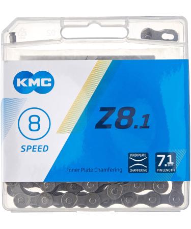 KMC, Z8.1, Chain, Speed: 6/7/8, 7.1mm, Links: 116, Grey