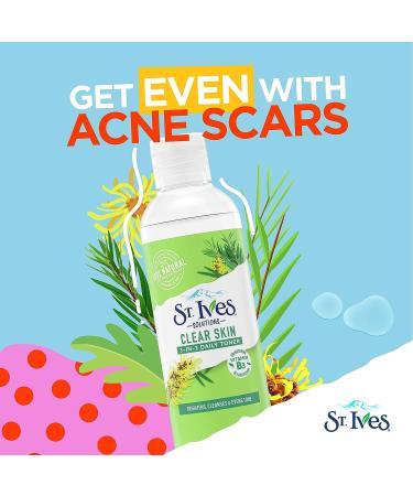 St.Ives Solutions 3-in-1 Face Toner - Tea Tree Extract & Witch Hazel - 8.5 oz - Buy Online on GoSupps.com