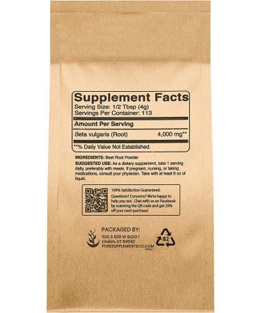 Organic Beet Root Powder (1lb) - Non-GMO & Rich in Folate for Smoothies - Vibrant Color - 1 Pound Pack - Buy Online on GoSupps.com